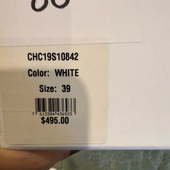 Chloe Lauren White Leather Scalloped Lace Up Sneakers Size 39 Women’s US 9 Shoes - Picture 11 of 11